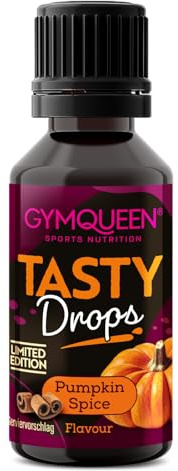 GymQueen Tasty Drops, Pumpkin Spice, 30 ml | Kalorienfrei, zucker- und fettfrei, vegan, hochkonzentriert, ideal für Quark, Porridge und Getränke