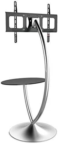 FLNOZAMZ Floor-standing Mobile TV Cart for 32-65 TV Stand, Swivel Base Flat Screen Stand for Home Office