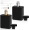 LOPHE Atomizador Perfume, 2 Piezas Frasco Perfume de Vidrio, Recargable, Bote de Perfume Portátil con Accesorios, Pulverizador Perfumer sin Fugas, Contenedor de Colonia para Viaje 50ML (Negro)