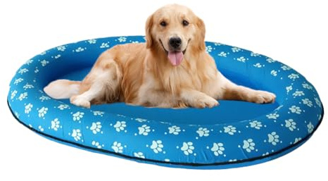Yhsioaklo Piscine pour Chien | Doggy Piscine | Flotteurs de Piscine pour Chien faciles à Installer | Jouet Gonflable de Plage de lit de rangée Flottant de Piscine de Flotteur pour Le Chat de Chien