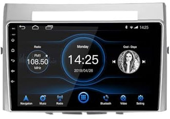 Radio Android 15 para Toyota Corolla Verso AR10 2004-2009 Pantalla IPS 9 Wireless Carplay/Android GPS BT WiFi USB FM Control Volante(2GB+32GB)