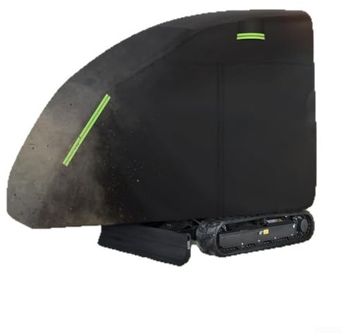 Housse de protection pour mini pelleteuse 420D 210D Oxford imperméable, résistante au soleil et à la poussière - 350 x 114 x 190 cm - Pour BOBCAT TAKEUCHI et YANMAR - Installation noire (a)