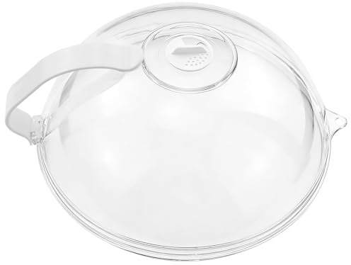 Couvercle pour micro-ondes sans BPA avec poignée, résistant à la chaleur jusqu'à 200 °C, anti-éclaboussures, facile à nettoyer