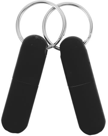 DOITOOL Outil Précis pour Fumeurs en Déplacement Poinçon Lot de 2 Pièces en Métal et Caoutchouc Portable Coupe-cigare Noir pour Perforer Cigares et Cigarettes
