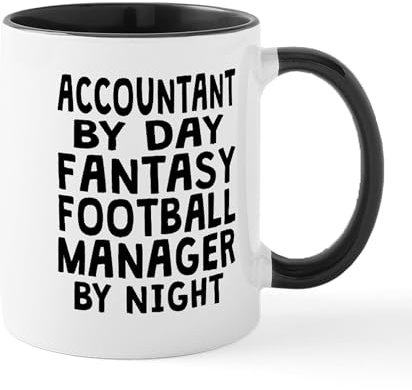 CafePress Accountant Fantasy Football Manager Mugs 11 oz (325 ml) Ceramic Coffee Mug