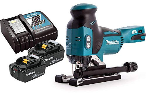 Makita DJV181Z 18V LXT Brushless Jigsaw with 2 x 5Ah Batteries & Charger