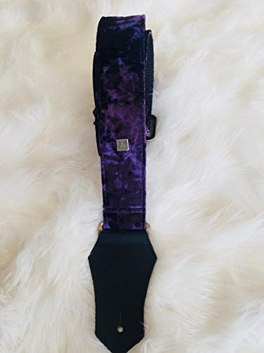 GET'M GET'M Sangle Gitarre - Crushed Velvet Purple 2 Guitar Strap