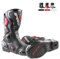 Stivali Moto da Pista Racing Professionale Antiscivolo Traspirante Impermeabile (Nero, 45)