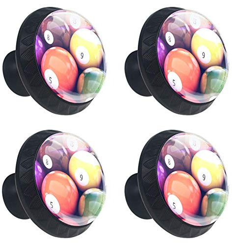 Billiard Pool Balls Cabinet Dresser Drawer Knobs Glass Pull Handle for Cabinet Door Wardrobe Cupboard