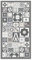 Panorama Alfombra Vinílica Pasillo - Varios Tamaños - (Estilo Hidráulica Color Gris 80x300 cm)