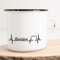 Huuraa Emaille Tasse Biathlon Geschenk Kaffeebecher Vintage 300ml Biathlon Geschenkidee