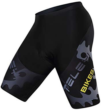 Fahrrad-Shorts für Herren, mit Polsterung, eng anliegend, 3D-Gel-gepolstert, MTB-Fahrradshorts, bequem, atmungsaktiv - - XL (Taille 27.5/32）