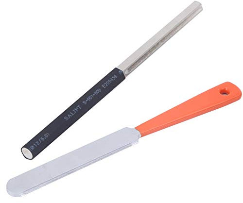 Lima per ravvivare i tasti della chitarra in 2 parti, asta di lucidatura esagonale in acciaio inossidabile per strumenti a corda Pulizia riparazione manutenzione per chitarre e bassi