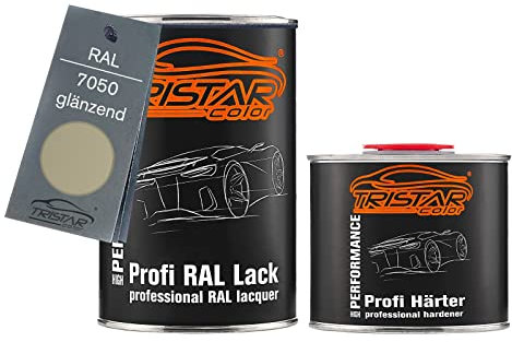 TRISTARcolor RAL 7050 Tarngrau glänzend 2K Autolack 1,5 Liter / 1500 ml Dose inkl. Härter