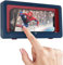 Dusch-Telefonhülle - Wandtasche für die Wand - Touchscreen für Badezimmer Wasserdichter Handyhalter Box-Touchscreen Wandtasche für die Handy - Handyhülle für Handys unter 6,8 ZollMarineblau）