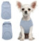 Hjumarayan Hundepullover Kleine Hunde - Hundeshirt Dünn Hunde Pullover Sonnenschutz Tshirt Elastisch Hundepulli Gestreifte Shirt Pullis für Chihuahua Yorkshire Terrier (Hellblau XS)