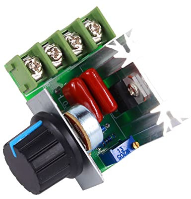 LANTRO JS Motor Drehzahlregler AC 50-220 V 25A 2000W Spannungsregler LED Dimmer Mit Schalter für Temperatur
