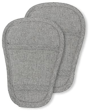 SeedFuture Baby Kinderwagen Sicherheitsgurt Schritt-Kissen Grau 2 Stück, Universal Kinderwagen Gurt Pads für Neugeborene Säuglinge Kinder, Kinderwagen Sicherheitsgurt Abdeckungen im Schritt