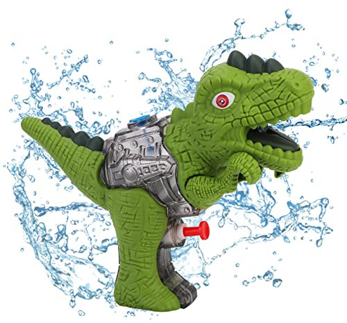 Wasserpistole Spielzeug für Kinder und Erwachsene, Dinosaurier Design Wasserpistolen Soak Wasserblaster Water Gun Spritzpistolen für Strand, Pool Partys und Aktivitäten im Freien(Grün)