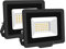 SKYWORLD 2 Pcs 20W Focos Led Exterior, 2000LM Foco Proyector Led IP66 Impermeable 3000K Bianco Neutro Luz de Seguridad Floodlight para Jardín Patio Plaza Garaje Terraza Estadio Obra