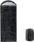 Alpine Swiss 0 °C (32 °F) Schlafsack Leicht Wasserdicht mit Kompressionssack Erwachsene Alle Jahreszeiten Camping Wandern Rucksackreisen Reisen Outdoor Indoor Schwarz