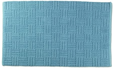 kela Badematte Leana (LBH 100x60x.50 cm) LBH 100x60x.50 cm blau Badteppich Badvorleger Duschvorleger Duschmatte Badeteppich