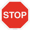 AUA SIGNALETIQUE - Panneau De Signalisation Circulaire en PVC 1.5 mm (Ø 170 mm, Panneau Stop)