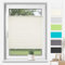 TFSKY Plissee Klemmfix ohne Bohren Beige B105 x H160 cm, Plisseerollo Jalousie Lichtdurchlässig Faltrollo Easyfix Sonnenschutz und Sichtschutz für Fenster & Tür