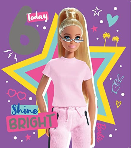 Danilo Promotions LTD Barbie Geburtstagskarte zum 6. Geburtstag
