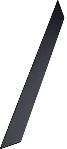 FURNIPART Griffleiste Streamline LA256mm - moderner Möbelgriff zum Anschrauben, Aluminium schwarz matt