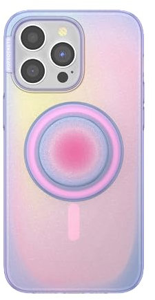 PopSockets: PopCase PlantCore for MagSafe - Plant-Based Phone Case for iPhone 15 Pro Max with a MagSafe Compatible PopGrip - Phone Stand and Grip with a Swappable Top - Aura