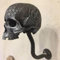 Motorrad Schädel Helmhalter, Wand Skull Kopfhörerhalter, Totenkopf Helm Halter Wandhalterung, Motorcycle Skull Helmet Holder, Motorrad Helm Halterung Geschenk (Color : A, Size : Small Skull)