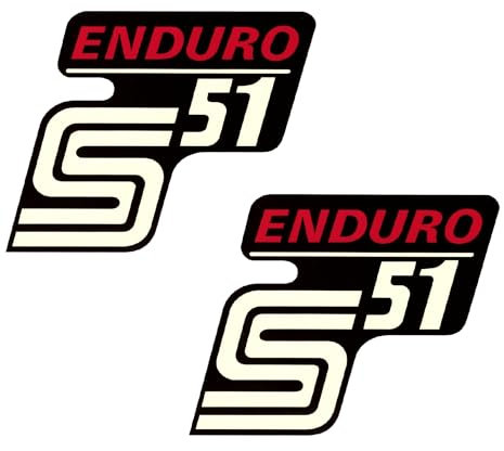 Simson S51 Enduro Retro Wasserschiebebild Abziehbilder Decals Seitendeckel