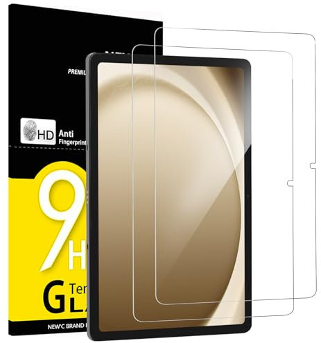 NEW'C 2 Piezas, Protector Pantalla para Samsung Galaxy Tab A9+/ A9 Plus 11 Pulgadas, Antiarañazos, Cristal Templado Ultra Resistente