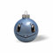 Blaue Schiggy-Face Weihnachtskugel 5,7cm - Christbaum-Schmuck - Deko für den Weihnachtsbaum - Glas Kugeln für den Christ-Baum (Schiggy-Face Kugel)