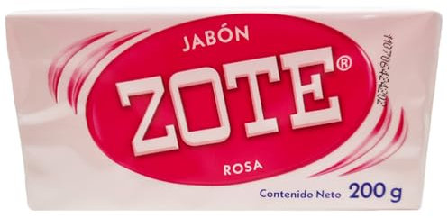Zote Pink Soap 200g / Mexican Laundry Soa Bar for Laundry Detergent, Rose Fragrance Soap for Clothes