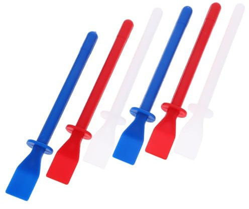 Gadpiparty 2 Sätze Ergonomischer Griff Hand-abstrich-leimverteiler Leim-farbapplikator Pp-pinsel Für Handwerk Leicht Zu Reinigen Und Wiederverwendbar 6 Stück * 2