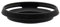 Toileum Paraluce cavo da 37 mm, paraluce curvo ventilato a vite da 37 mm, paraluce in metallo da 37 mm per paraluce largo 37 mm (nero)