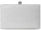 MICHELLE MOON Handtasche Damen Klein Elegant mit Glitzer | Abendtasche Silber | Clutch Silber Glitzer für Hochzeit, Party und besondere Anlässe | Handtasche Silber Damen mit abnehmbarer Schulterkette
