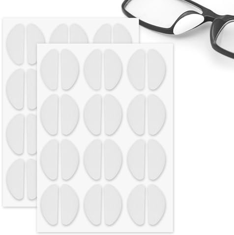 Brillen Nasenpads Brille Selbstklebend 24 Paar Brillenpads Nasenpads der Selbstklebenden Brille für Brillen Sonnenbrillen 1mm