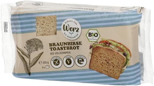 Braunhirse Toastbrot, glutenfrei 18 x 250 g