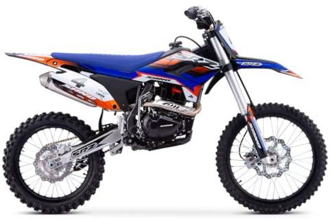 Apollo Dirtbike Motocross Dirt Bike Cross Sano SRZ 250 cc Blau