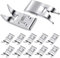 Lot de 10 pieds biche universels pour machine à coudre à usage général, pieds droits pour point zigzag, accessoires multifonctions compatibles avec toutes les machines à coudre à tige basse Singer,