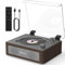 Mycket Portable CD Player Built-in Dual Stereo Speakers, Small Vintage CD Players for Home, Rechargeable CD Player with Bluetooth Input/Output, USB Playback, AUX in, Headphone Jack, Remote Control