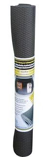 BLACK-CAT Panther Antirutschmatte 4000×120×4 mm – schmal & rutschhemmend, zuschneidbar, temperaturbeständig, VDI 2700 Zertifiziert, ideal für Regale, Werkstatt, Hobby & Transport