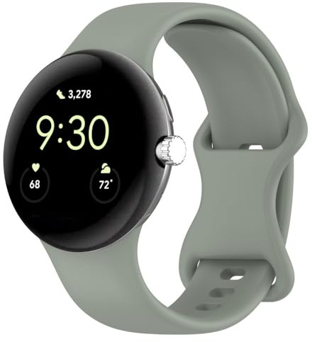 GoodZwetch Armband Kompatibel mit Google Pixel Watch 1/2 / 3 41mm Armbänder, Weich Silikon Sport Ersatzarmband für Google Pixel Watch 3 41mm Uhrenarmband für Damen Herren