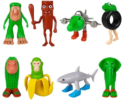 8 PCS Italian Brainrot Figures Set, Tralalero Tralala Italian Meme Collectible Figurines, Tung Tung Tung Sahur Decorative Ornaments, 8CM Funny Collectibles for Collectors, Desk Decor