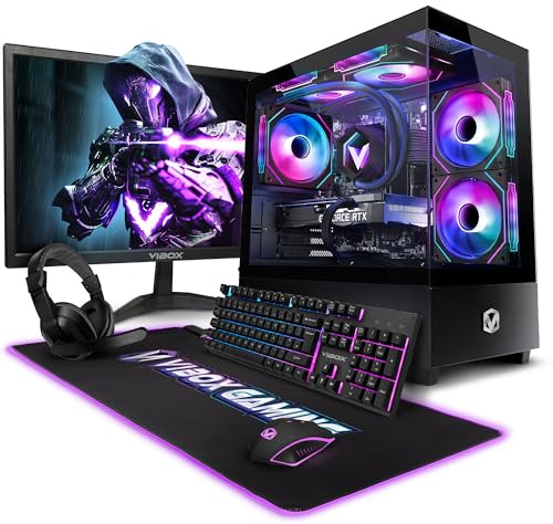 VIBOX VIII-615 PC Gamer Bundle • Intel Core i9 12900KF 16 cœurs • Nvidia RTX 5050 8 Go • 16 Go RAM • 500 Go SSD • Windows 11 • 23 Monitor • WiFi 6 + Bluetooth 5.4