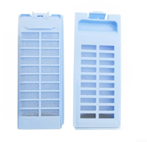 Drain Pump Filter Assembly for Haier Washing Machines - Fluff Filter Net Box with Cover Replacement Kit 2 Pieces(6)