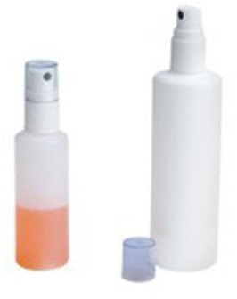 neoLab HDPE - Bottiglia atomizzatore con nebulizzatore, 125 ml, colore: Bianco